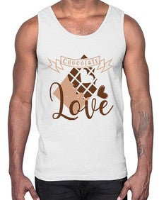 chocolate love 96#- chocolate- Cotton Tank