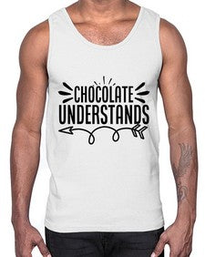 chocolate understands 12#- funny- Cotton Tank