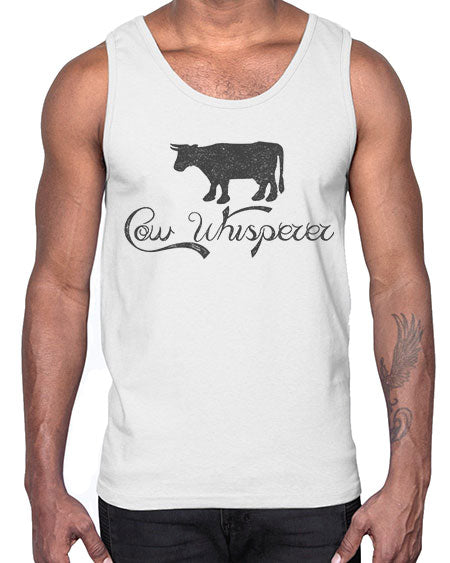 cow whisper- cow- Cotton Tank