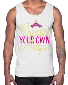 create your own magic 82#- unicorn- Cotton Tank