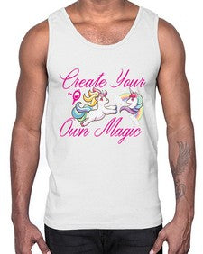 create your own magic 84#- unicorn- Cotton Tank