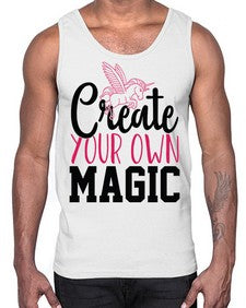 create your own magic 87#- unicorn- Cotton Tank