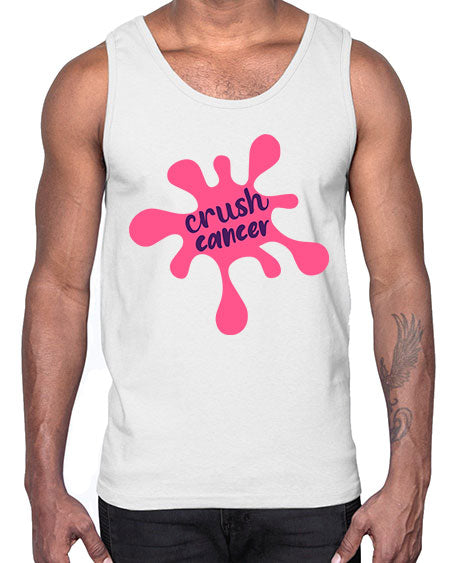 crush cancer Style 14#- breast cancer- Cotton Tank