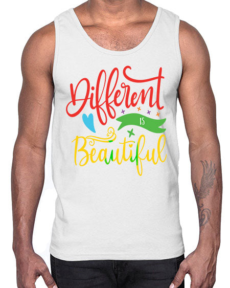 different is beautiful Style 11#- autism- Cotton Tank