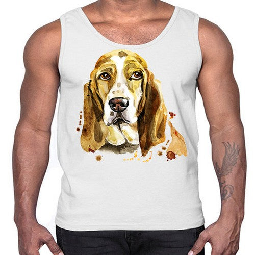 dog 107#- dogs- Cotton Tank