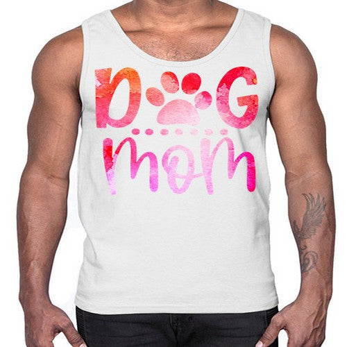 dog mom 86#- dogs- Cotton Tank