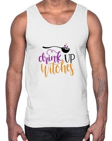drink up witches 37#- witch- Cotton Tank