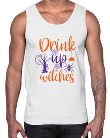 drink up witches 40#- witch- Cotton Tank