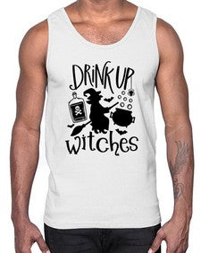 drink up witches 41#- witch- Cotton Tank