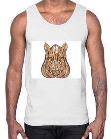 ethnic boar 417#- mandala- Cotton Tank