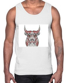 ethnic bull 418#- mandala- Cotton Tank