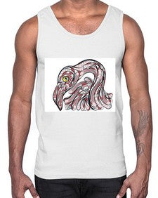 ethnic flamingo 423#- mandala- Cotton Tank
