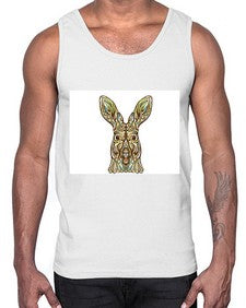 ethnic kangaroo 427#- mandala- Cotton Tank