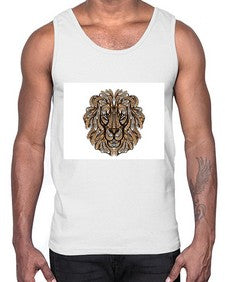 ethnic lion 430#- mandala- Cotton Tank