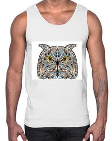 ethnic owl 433#- mandala- Cotton Tank