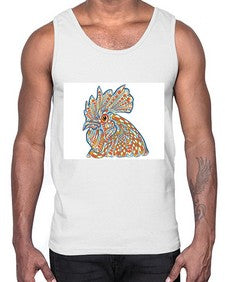 ethnic rooster 438#- mandala- Cotton Tank