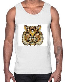 ethnic tiger 439#- mandala- Cotton Tank