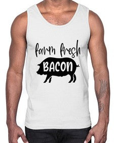 farm fresh bacon 961#- bacon- Cotton Tank