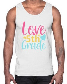 fifth Grade Love 84#- fifth grade- Cotton Tank