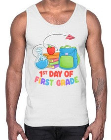 first day of first Grade 100#- first grade- Cotton Tank