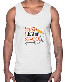 first day of school 113#- first grade- Cotton Tank