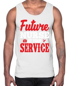 future nurse at your service 812#- nurse- Cotton Tank