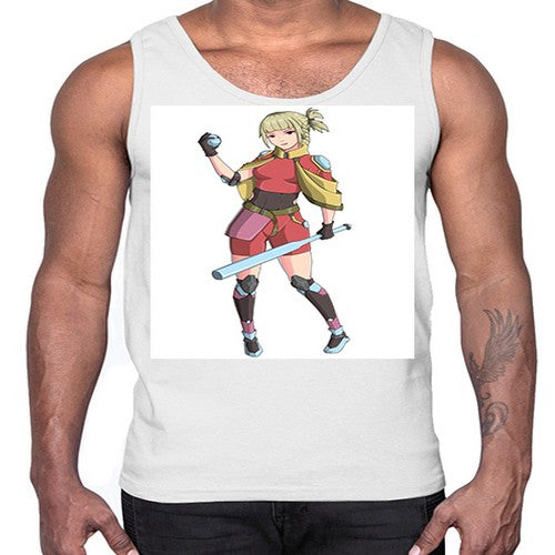 girl bring stick3#- anime- Cotton Tank