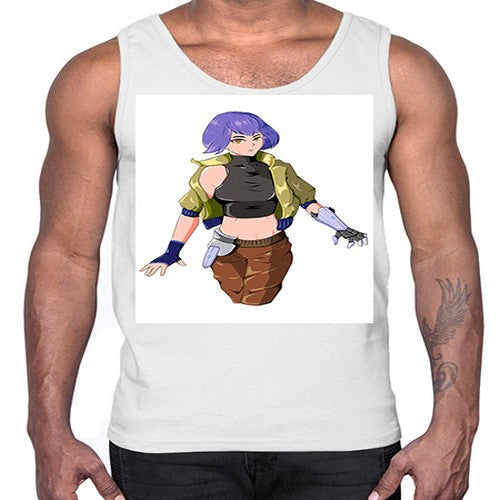 girl with gauntlet169#- anime- Cotton Tank
