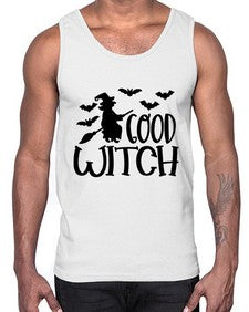 good witch 36#- witch- Cotton Tank