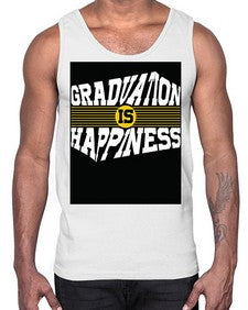 graduation is happiness 222#- graduation- Cotton Tank