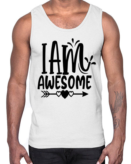 i am awesome Style 19#- autism- Cotton Tank