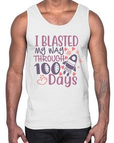 i blassted my way through one hundred days 356#- one hundred days- Cotton Tank