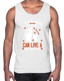i work hard so my cat can live a better life Style 59#- cats- Cotton Tank