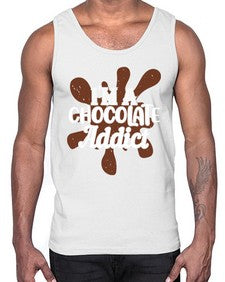 im a chocolate addict 272#- chocolate- Cotton Tank