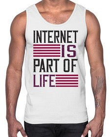 internet is part of life 65#- internet- Cotton Tank