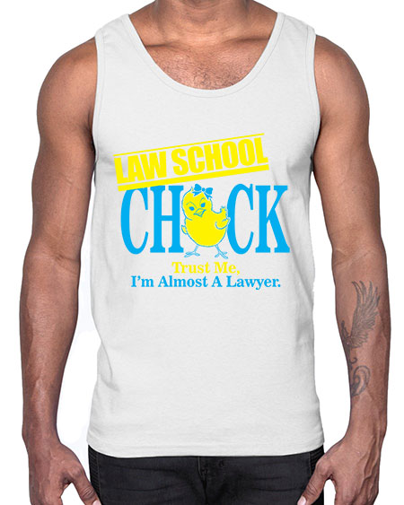 law school chick copy 1037#- lawyer- Cotton Tank