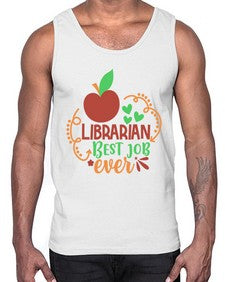 librarian best job ever 473#- librarian- Cotton Tank