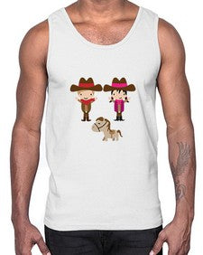 little cowboys 736#- western- Cotton Tank