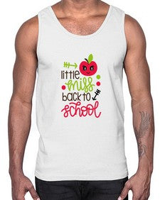 little miss back to school 477#- general school- Cotton Tank