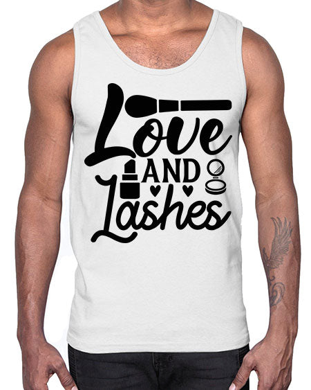 love and lashes 13#-makeup Cotton Tank