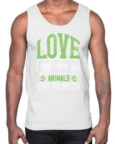 love animals eat plants 321#- vegan- Cotton Tank