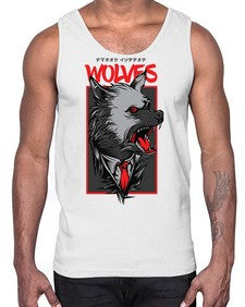 mafia wolves 753#- art pop art- Cotton Tank