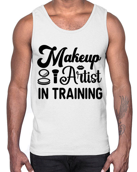 makeup artist in training 15#-makeup Cotton Tank