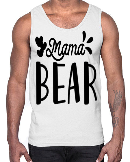 mama bear 171#- bears - animals- Cotton Tank