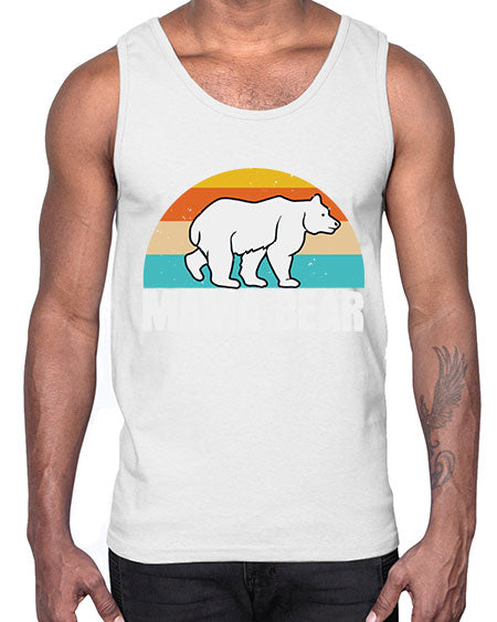 mama bear 177#- bears - animals- Cotton Tank