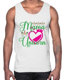 mama unicorn 292#- unicorn- Cotton Tank