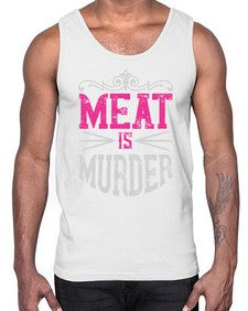 meat is murder 334#- vegan- Cotton Tank