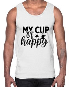 my cup of happy 1420#- tea- Cotton Tank