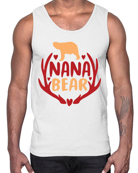 nana bear 195#- bears - animals- Cotton Tank