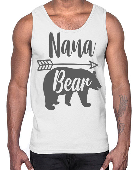 nana bear 199#- bears - animals- Cotton Tank